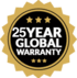 Global warranty All our products have 25 year global warranty
